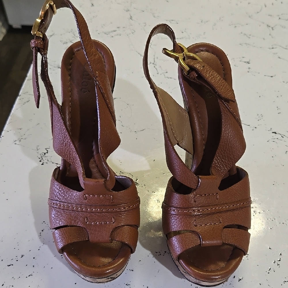 Women's Brown Leather Sandals